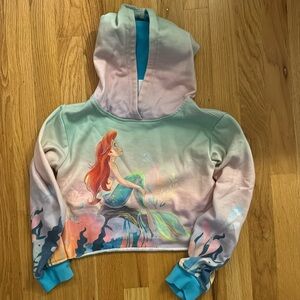 Like new Little Mermaid / Disney cropped hoodie